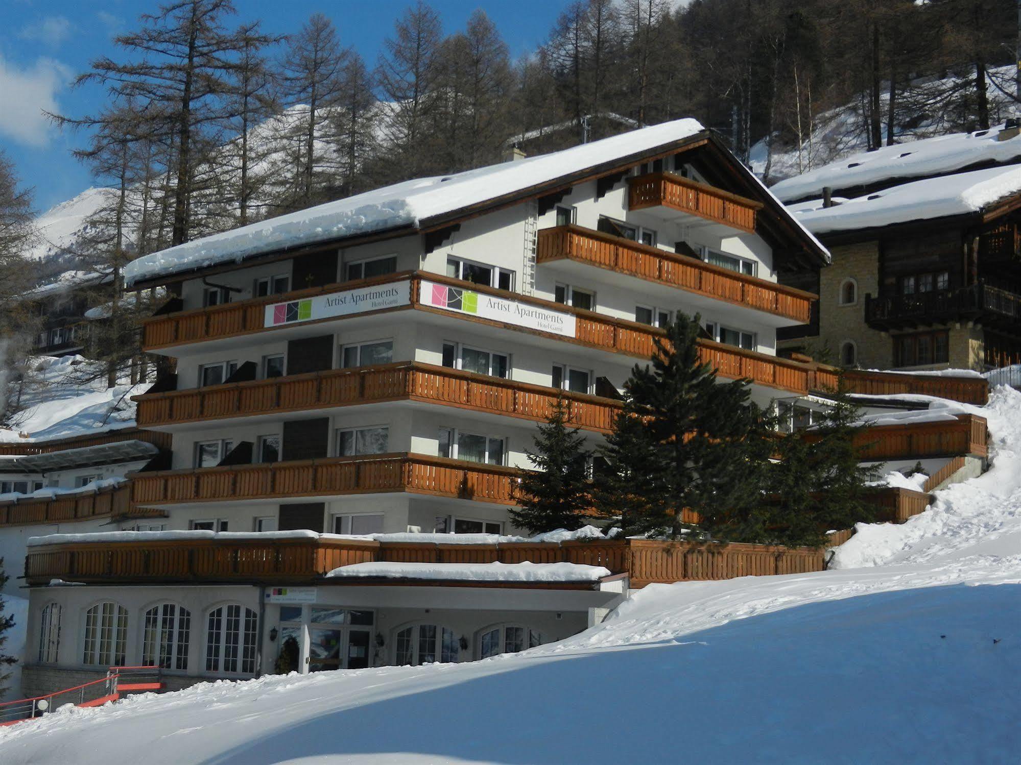 Artist Apartments & Hotel Garni Zermatt Exterior foto